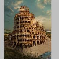 Коллаж "Вавилонская Башня"
