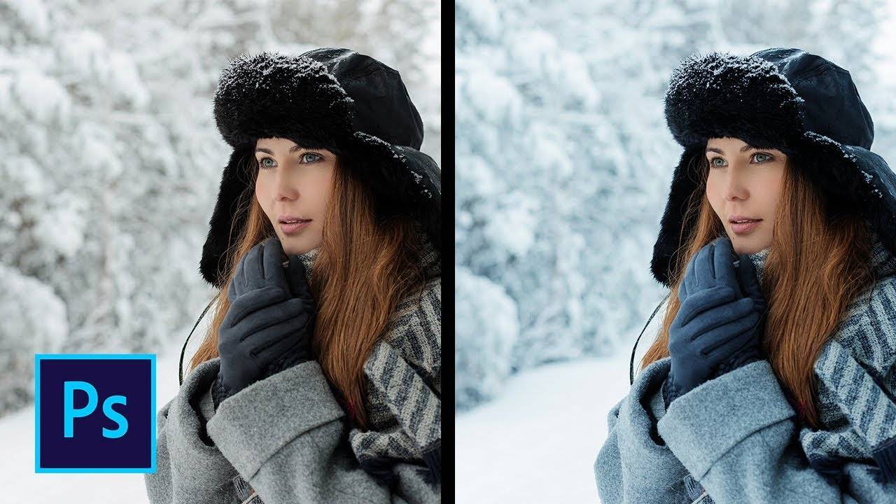 maxresdefault 1 - Обработка зимних фотографий в Photoshop